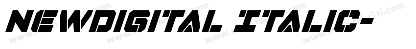 NewDigital Italic字体转换